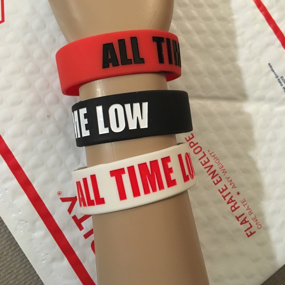 3-PACK ALL TIME LOW BAND BRACELETS SET